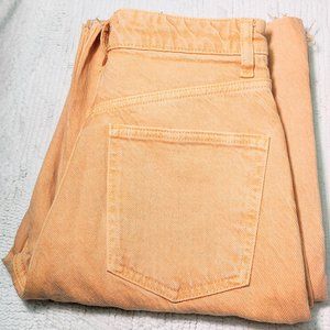 ZARA ORANGE STRAIGHT LEG JEANS SIZE 4